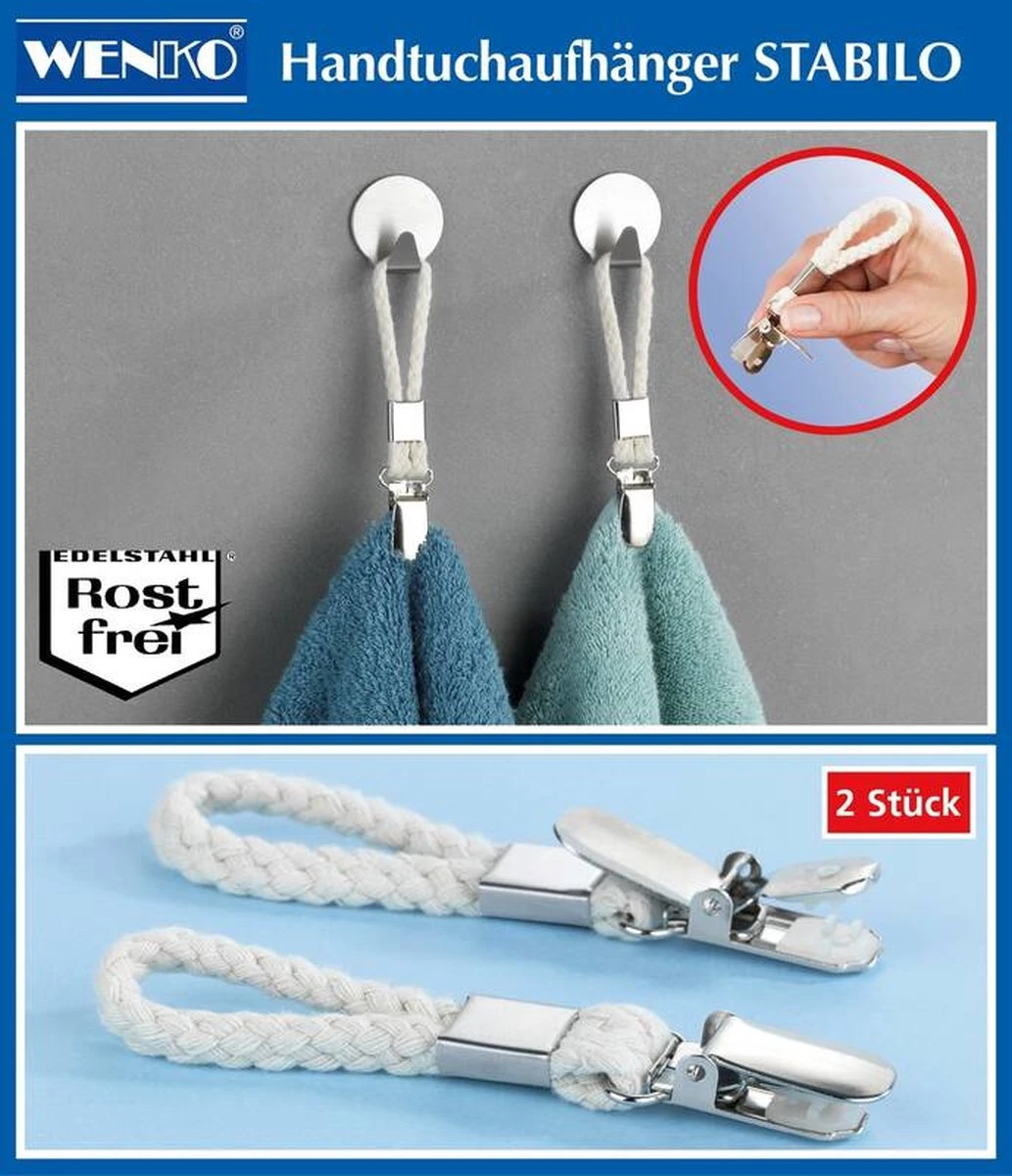 Wenko Handdoekclips , 4 Stuks - Afbeelding 5