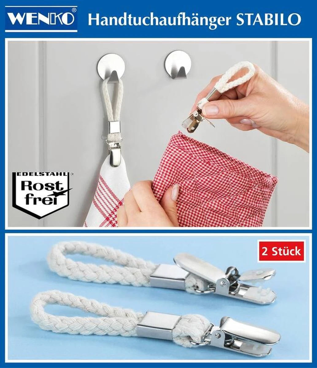 Wenko Handdoekclips , 4 Stuks - Afbeelding 7