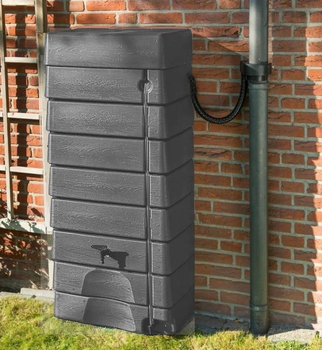 Garden Muurtank Regenton Antraciet 320l - ThuisTuinieren.nl - Afbeelding 3