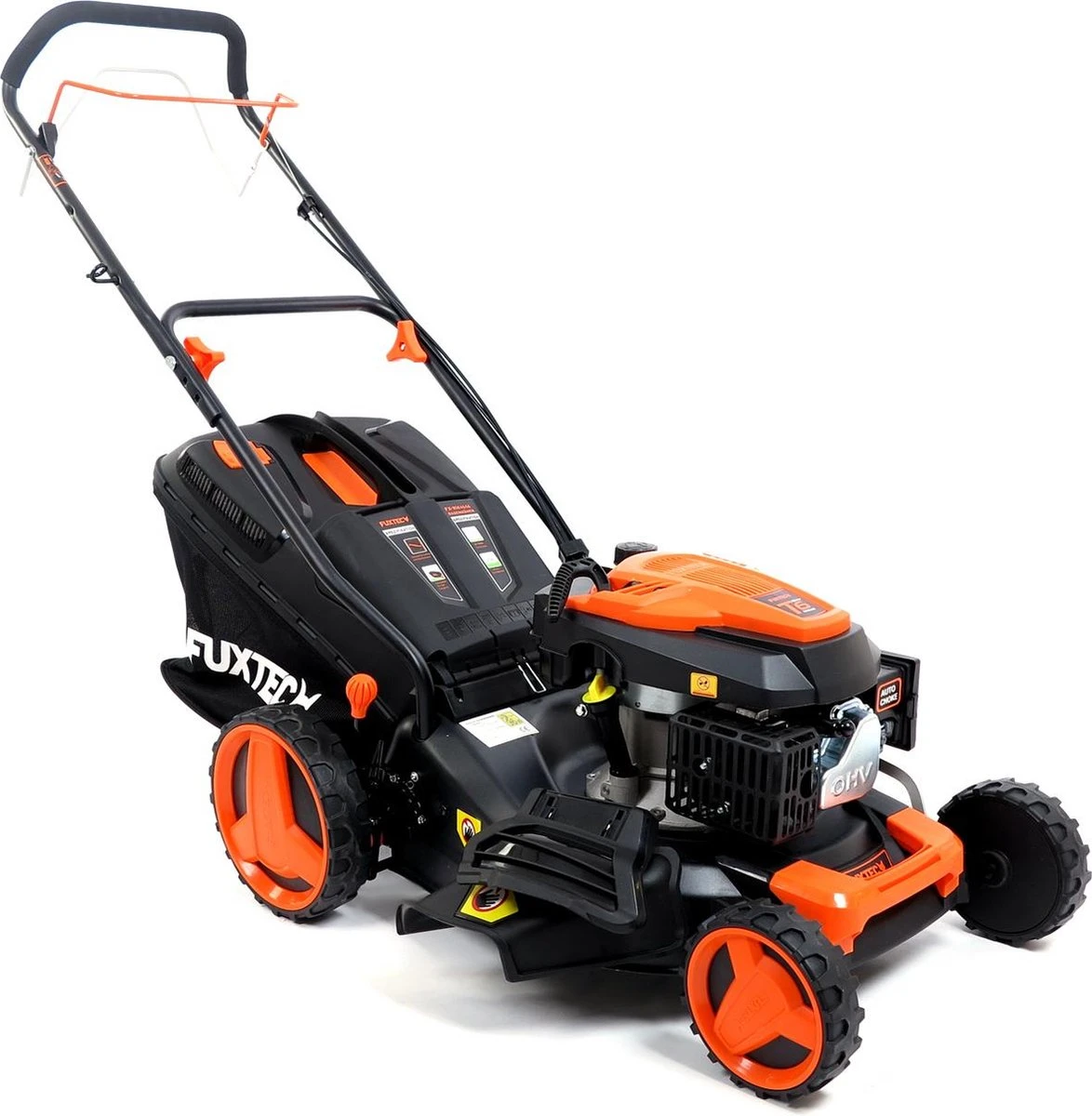 FUXTEC Grasmaaier Benzine - 46cm - Zelfrijdend / Zelftrekkend / Achterwielaandrijving - Mulchfunctie - Opvangbak 50L - FX-RM4646 - Afbeelding 5