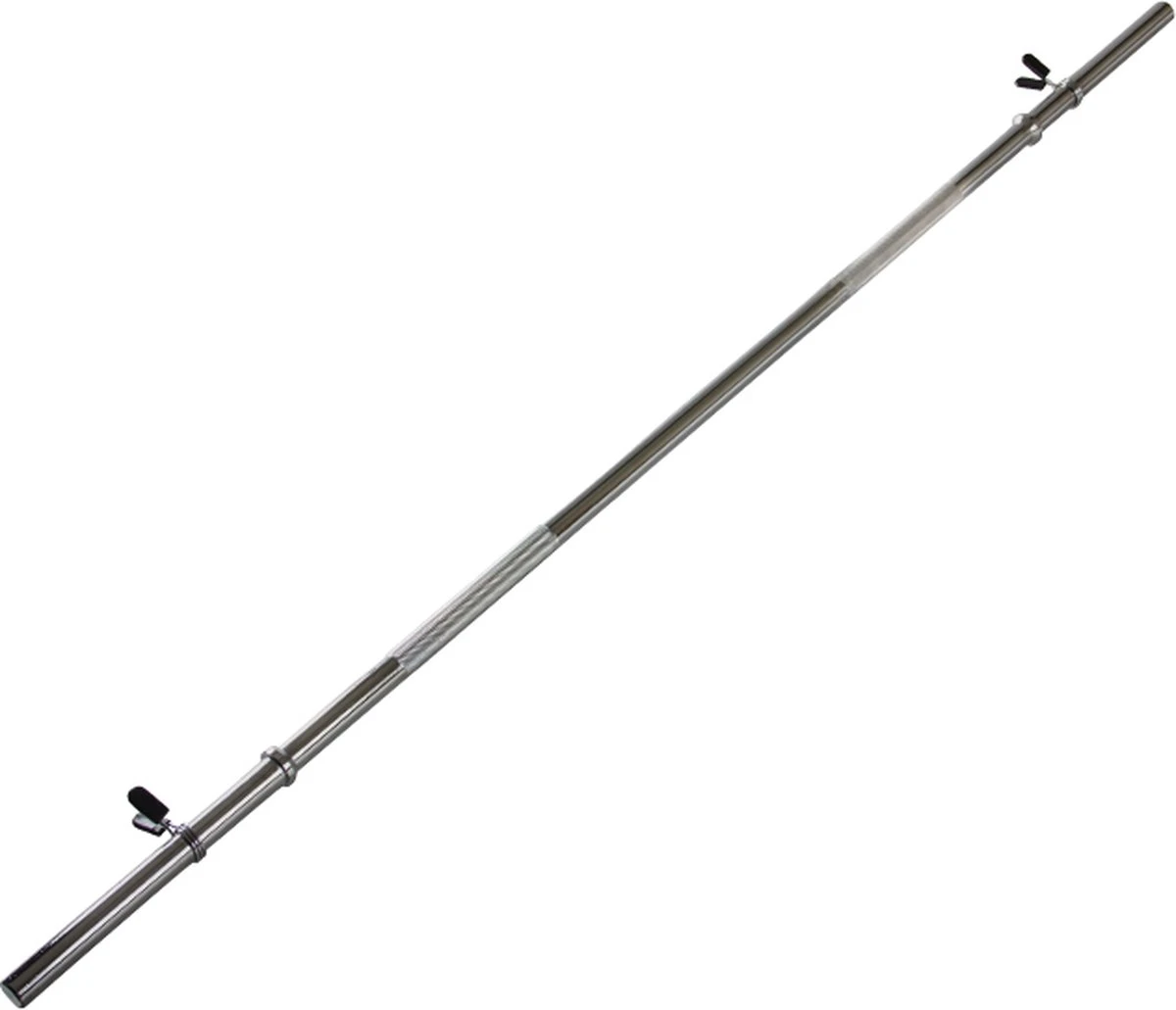 Halterstang - VirtuFit Barbell Stang - Veerclipsluiting - 170 Cm - 30 Mm - Afbeelding 2