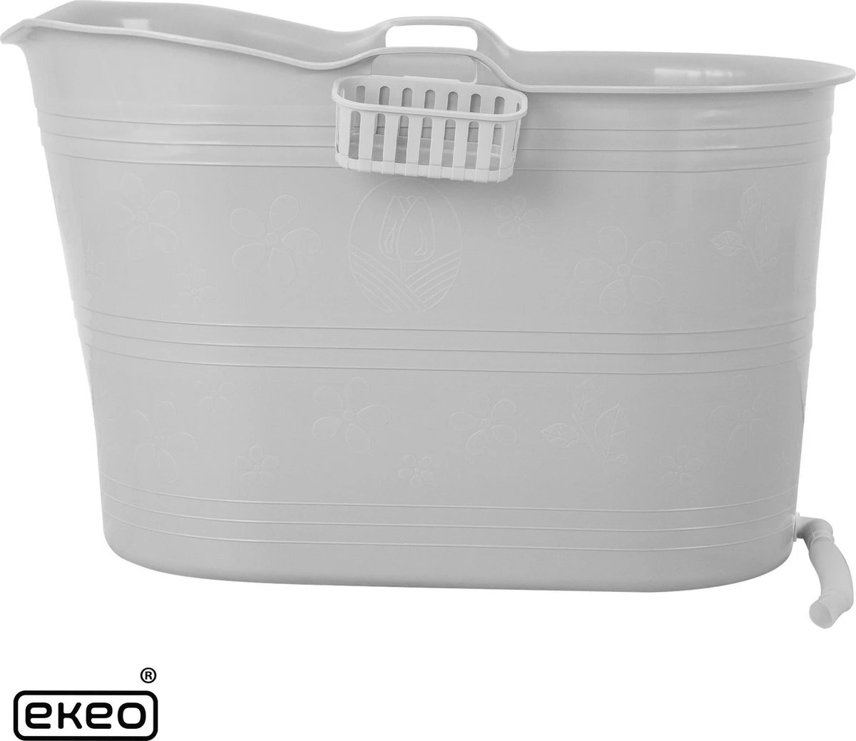 EKEO Zitbad - 210L - Mobiele Badkuip - Bath Bucket - Wit - Afbeelding 2