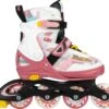 Nijdam Inline Skates Verstelbaar - 38-42 - Fruity Fro-yo - Roze/Wit