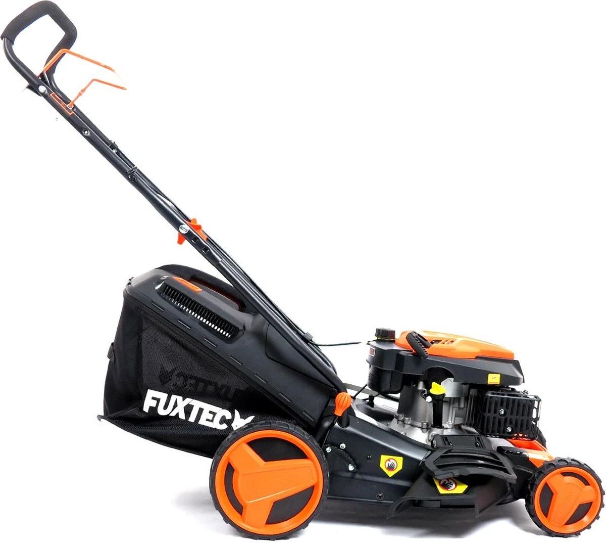 FUXTEC Grasmaaier Benzine - 46cm - Zelfrijdend / Zelftrekkend / Achterwielaandrijving - Mulchfunctie - Opvangbak 50L - FX-RM4646 - Afbeelding 9