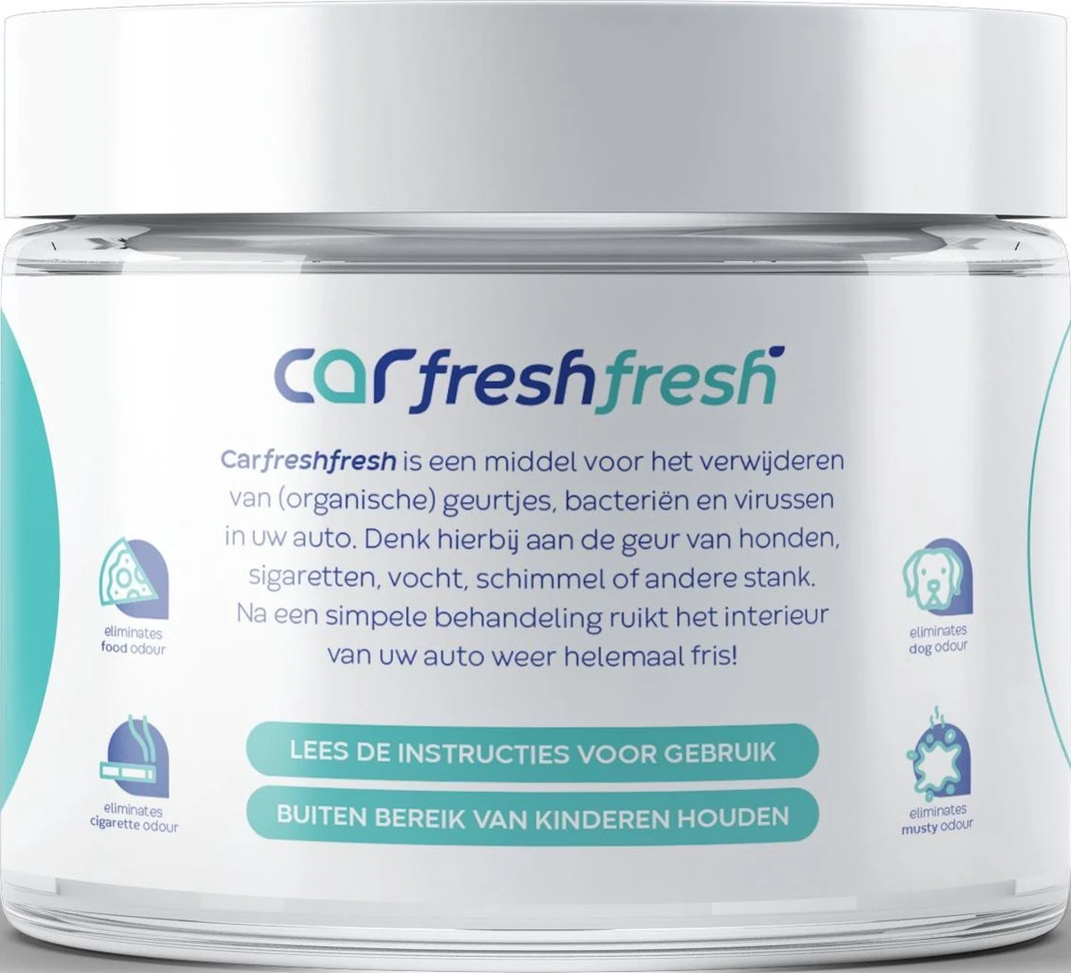Carfreshfresh Geurverwijderaar Auto - Verwijderen Van Vieze Geuren Virussen En Bacteriën - Maskeert Niet Maar Elimineert Geuren - Slechts één Behandeling Nodig - Rooklucht Uit Auto Verwijderen - - Afbeelding 2