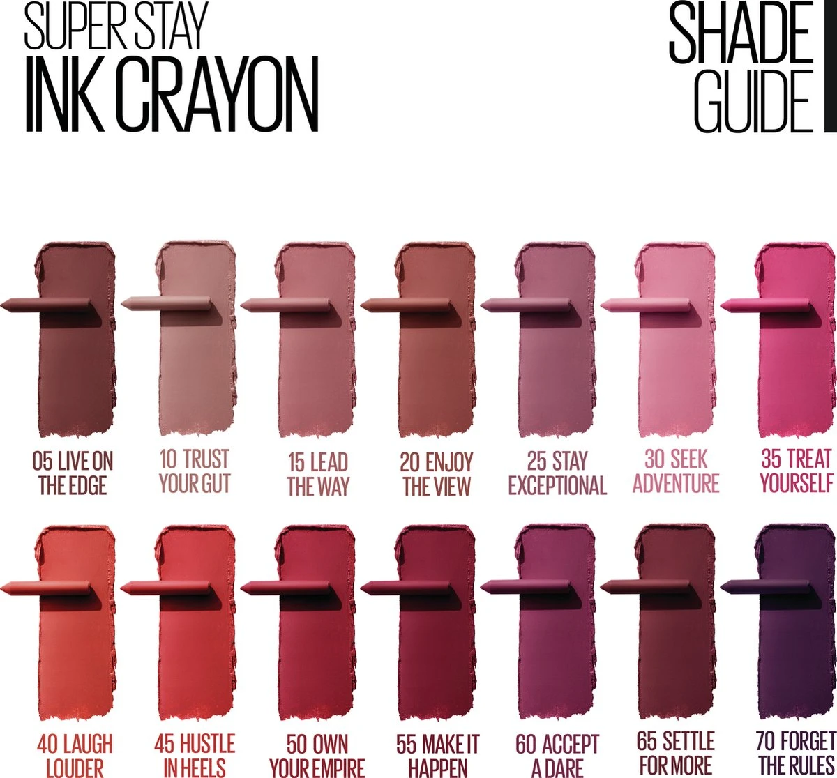 Maybelline SuperStay Ink Crayon Matte Lippenstift - 35 Treat Yourself - Roze -14 Gr - Afbeelding 6