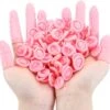 25 X Latex Vingerbeschermer Roze - Vinger Condoom - Horeca - Electronica - Schoonheidsspecialist - Pedicure