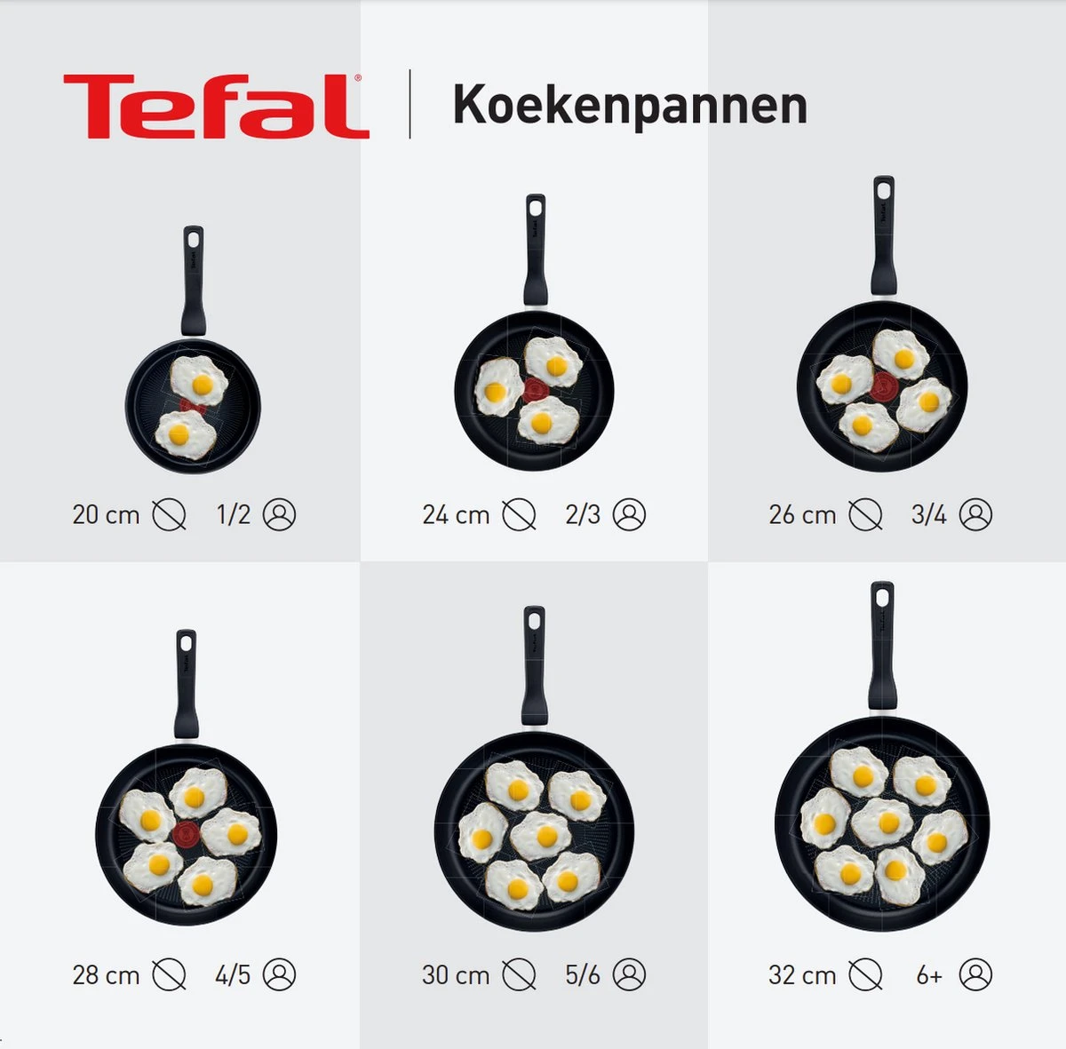Tefal Brut Pannenset - Ø 24/30 Cm - Afbeelding 7