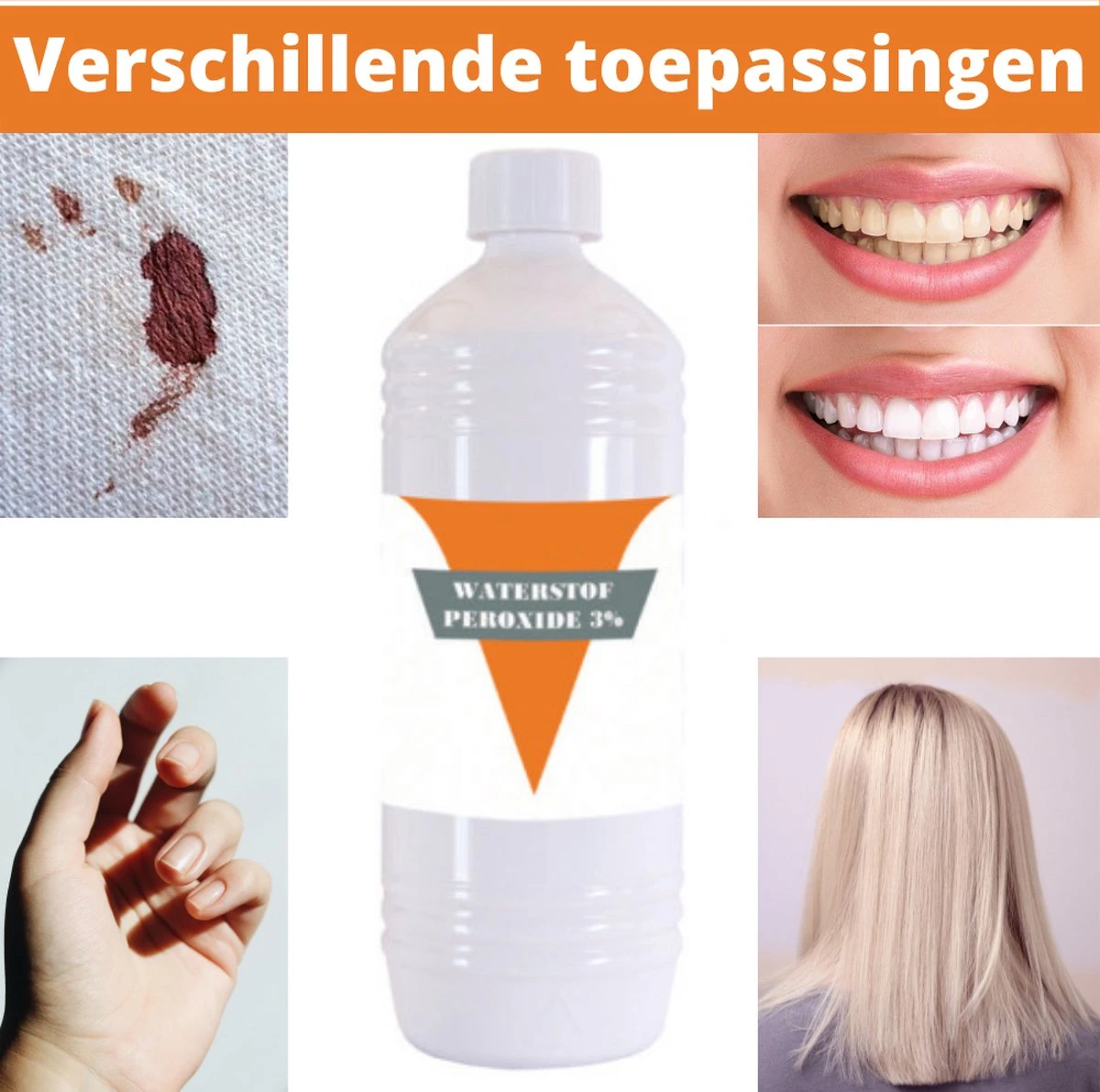 Waterstofperoxide 3 Procent - Hydrogen Peroxide 3% - Zuurstofwater - 1000ml - Waterstofperoxide Mondspoeling - Ontsmettingsmiddel - H2O2 - Afbeelding 2