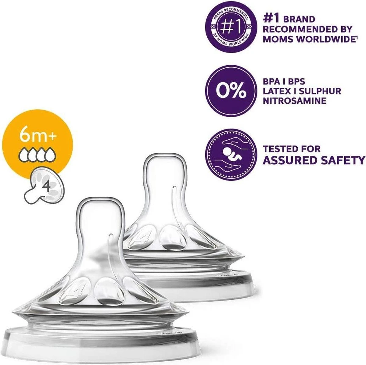 Philips Avent SCF044/27 Natural Speen - 6m+ - 2 Stuks - Afbeelding 14