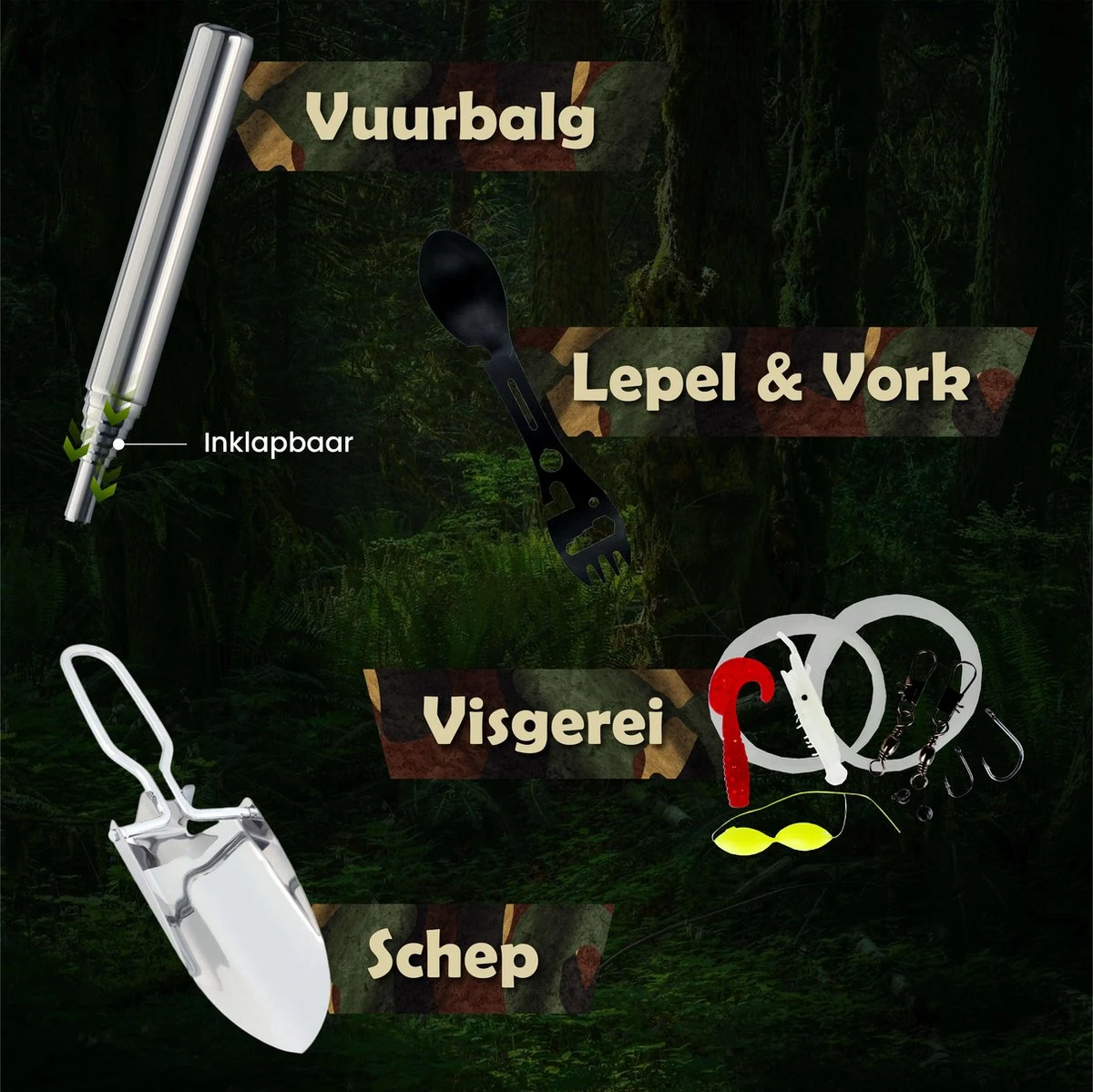 WILDGEAR® Survival Kit 35-delige Survival Set – Noodpakket – Overlevingspakket – Survival Armband – Survival Kit Outdoor – Survival Tool – Survival Kit Combat – Survival Kit Kinderen – Survival Kit Bushcraft – Survival Mes – Survival - Afbeelding 5