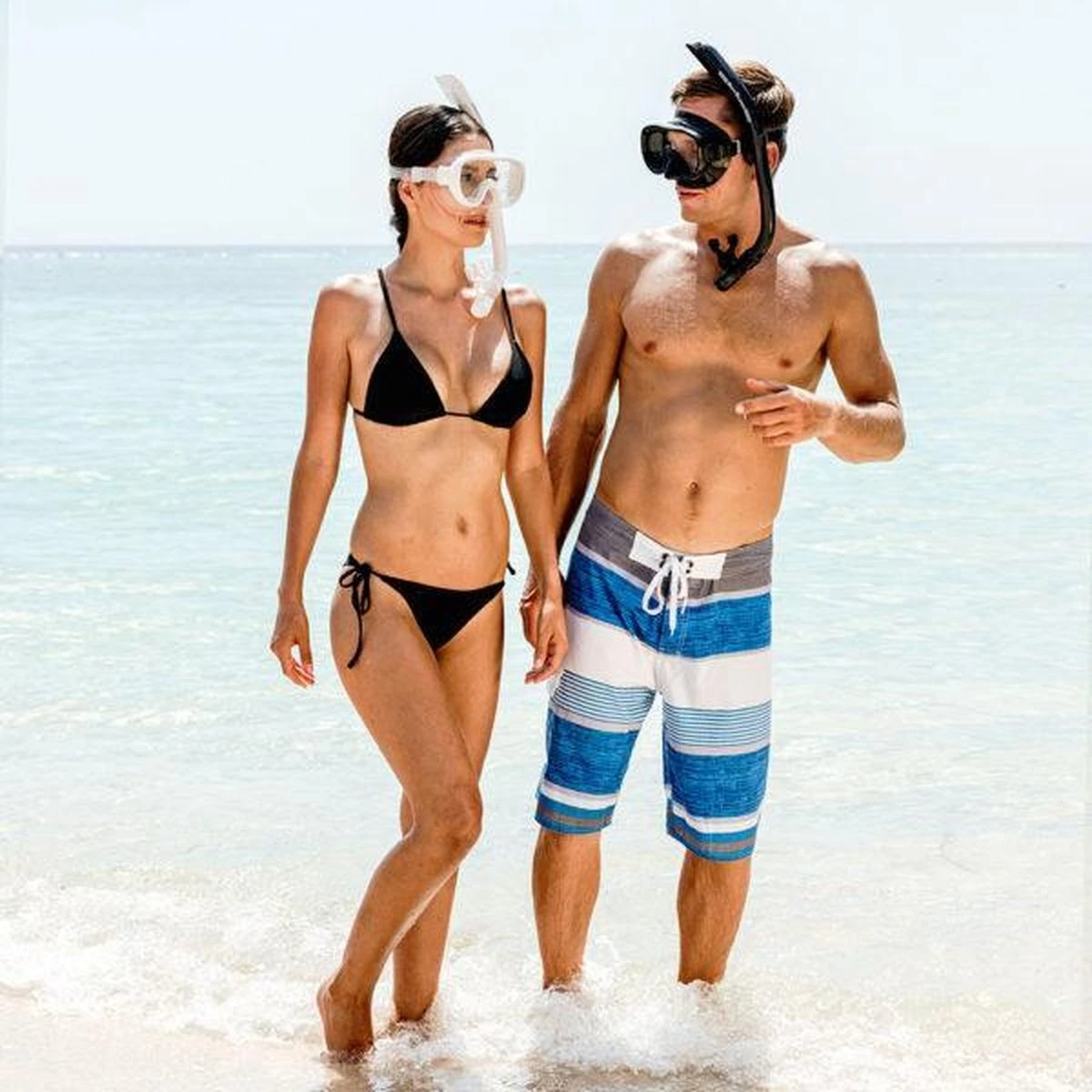 ReefTourer Snorkelmasker Duikbril Snorkelset RC-0105- Wit - Afbeelding 7