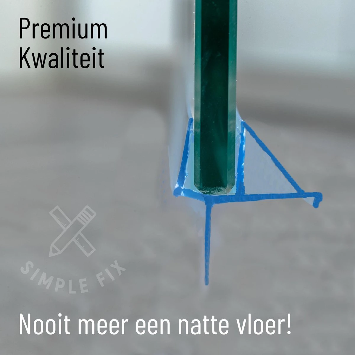 Simple Fix Lekstrip - Douchestrip - Waterkering - 80CM Lang - 6MM Glasdikte - Lekdorpel - Afbeelding 4