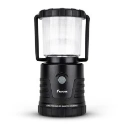 Favour L1061 Camping Lamp LED, 875 Lumen, IP64, Waterdicht, Draagbare Kampeerlamp, Tentlamp, Schokbestendig, 4 Verschillende Lichtmodi Incl Kaarslicht-modus, Afneembaar Deksel, Handig & Compact Formaat
