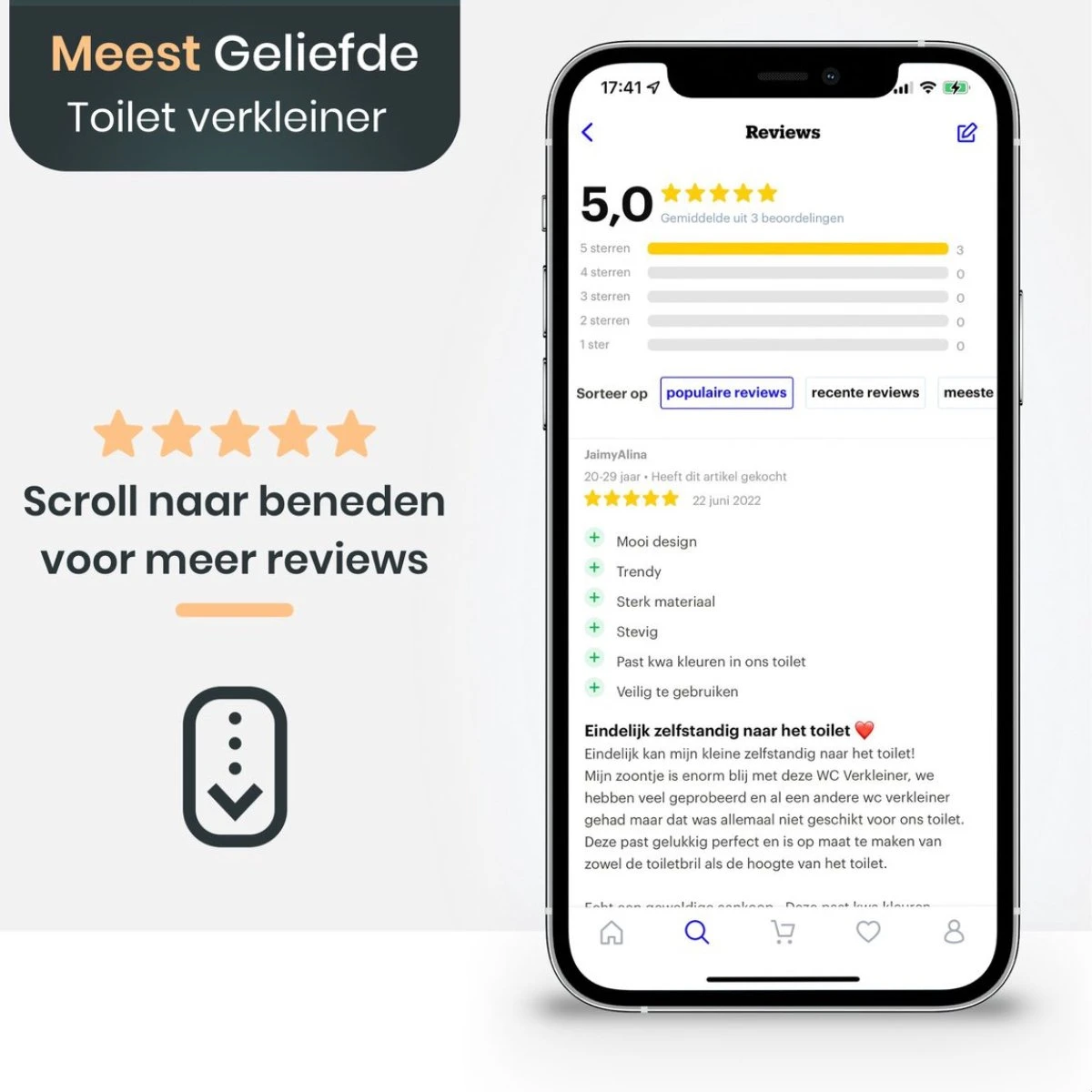 XIORI-SEMS - WC Verkleiner Met Trapje - Toiletverkleiner - Wit Met Goud - Toilettrainer - 2 Tot 7 Jaar - Met Beloningssysteem - Afbeelding 8