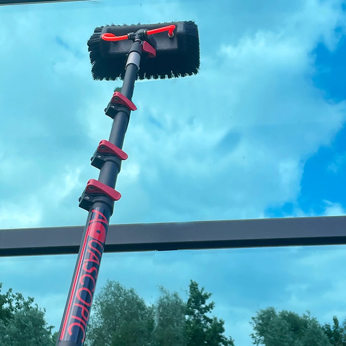 Aquascopic - Telescoopsteel Set Met Borstel - 7,2 Meter - Afbeelding 2