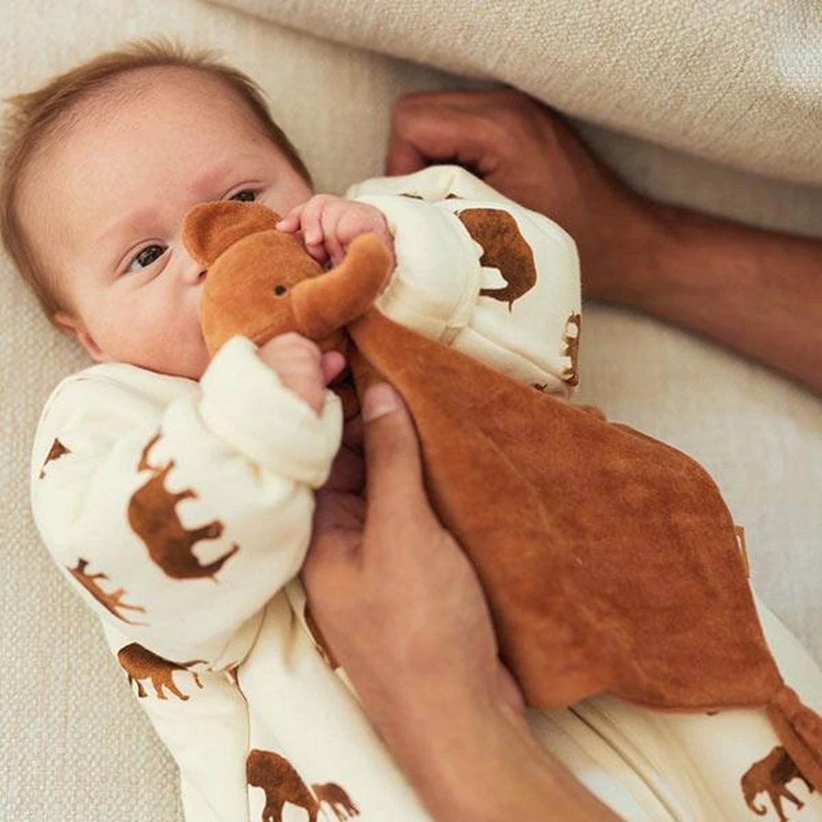 Jollein Knuffeldoekje Elephant - Caramel - Afbeelding 10