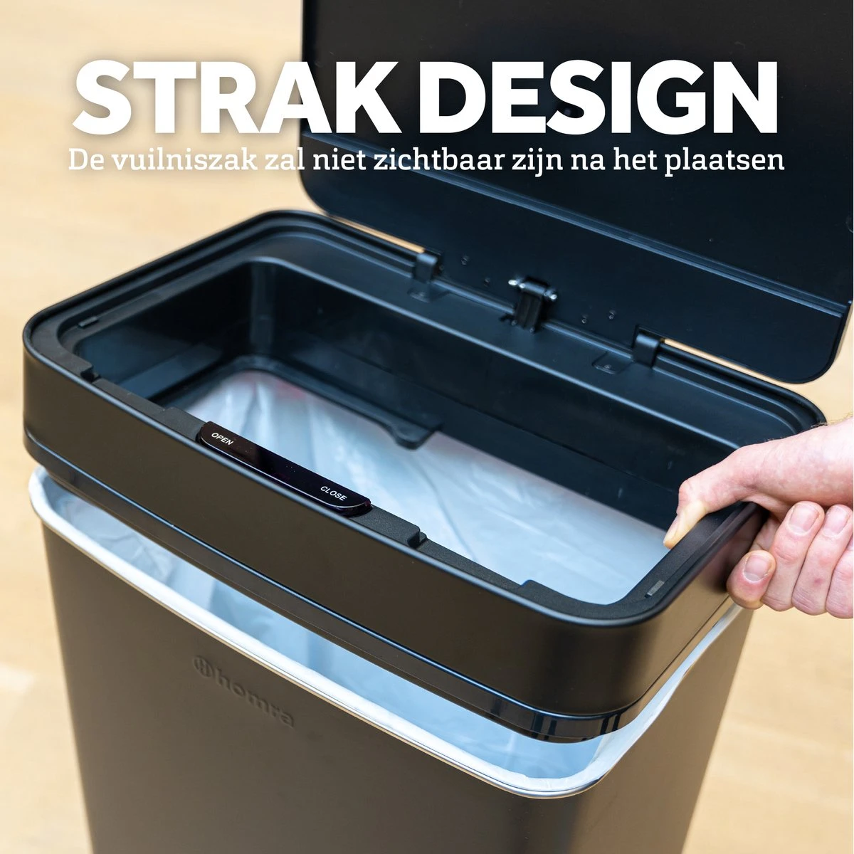 BagFitter Rood A 35L Tot 60L Vuilniszak Met Trekband Van 100% Gerecycled Plastic - 78cm X 50cm - 30 Stuks - 35-60 Liter - Vuilniszakken - Afvalzakken - Prullenbakzakken Geschikt Voor O.a. Homra Nexo - Afbeelding 3