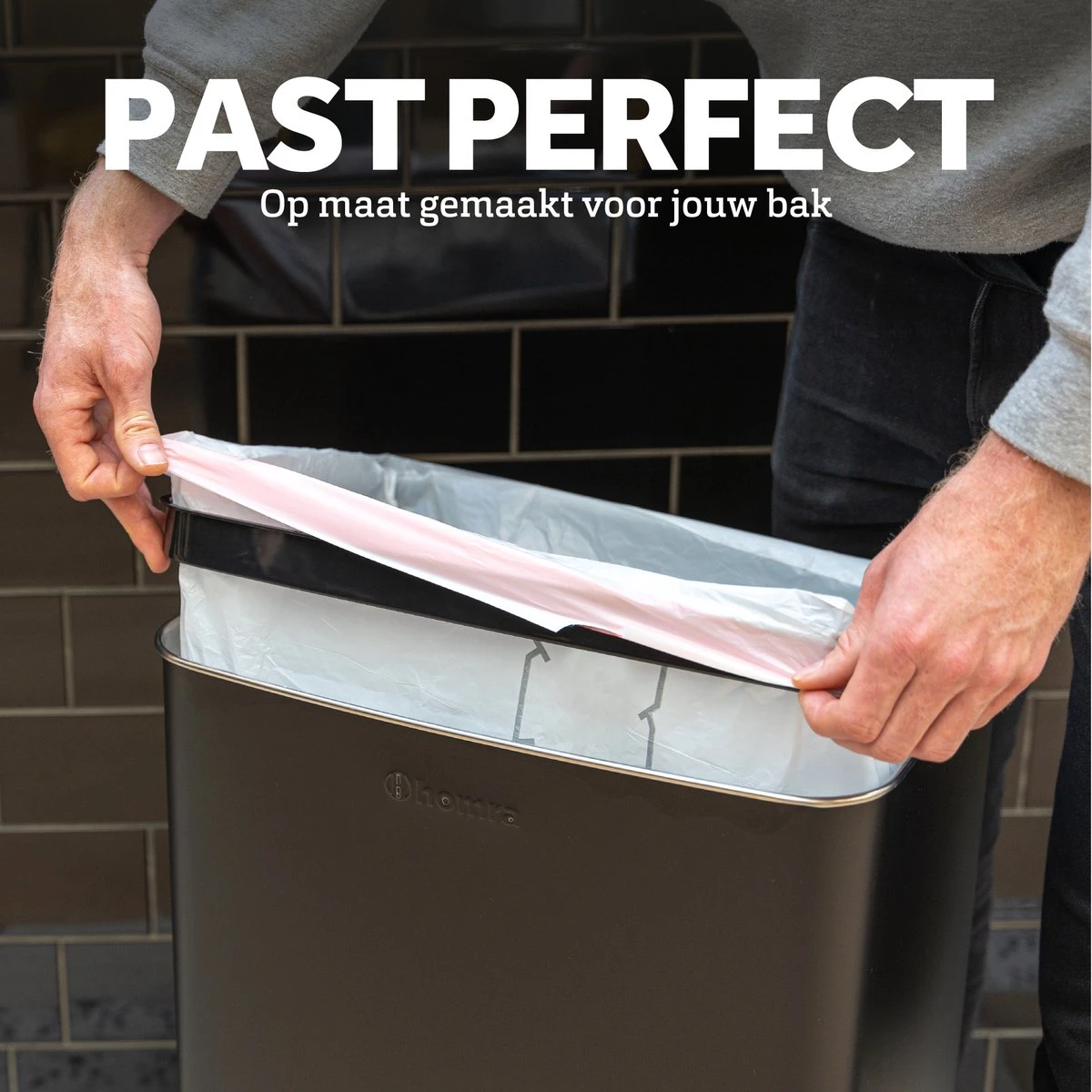 BagFitter Rood A 35L Tot 60L Vuilniszak Met Trekband Van 100% Gerecycled Plastic - 78cm X 50cm - 30 Stuks - 35-60 Liter - Vuilniszakken - Afvalzakken - Prullenbakzakken Geschikt Voor O.a. Homra Nexo - Afbeelding 5