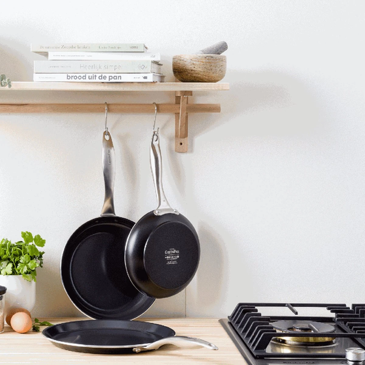 GreenPan Koekenpan - Royal Black - ø 28 Cm - Keramische Anti-aanbaklaag - Afbeelding 5