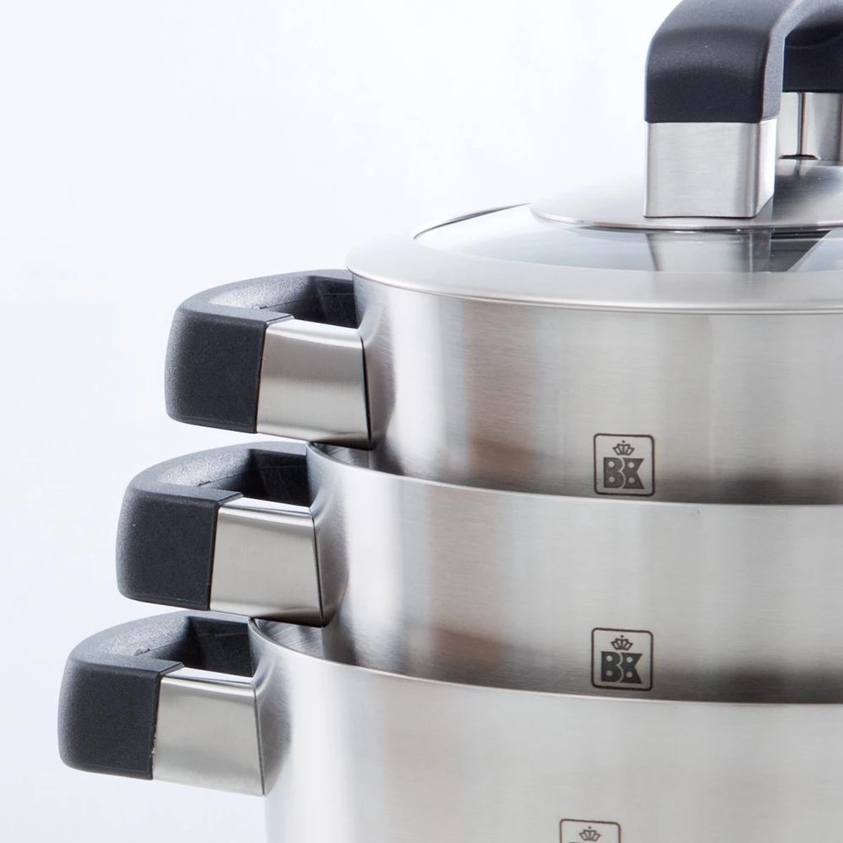 BK Conical Cool Glas Pannenset - 5-delig - Glazen Deksels - Geschikt Voor Alle Warmtebronnen - Afbeelding 12