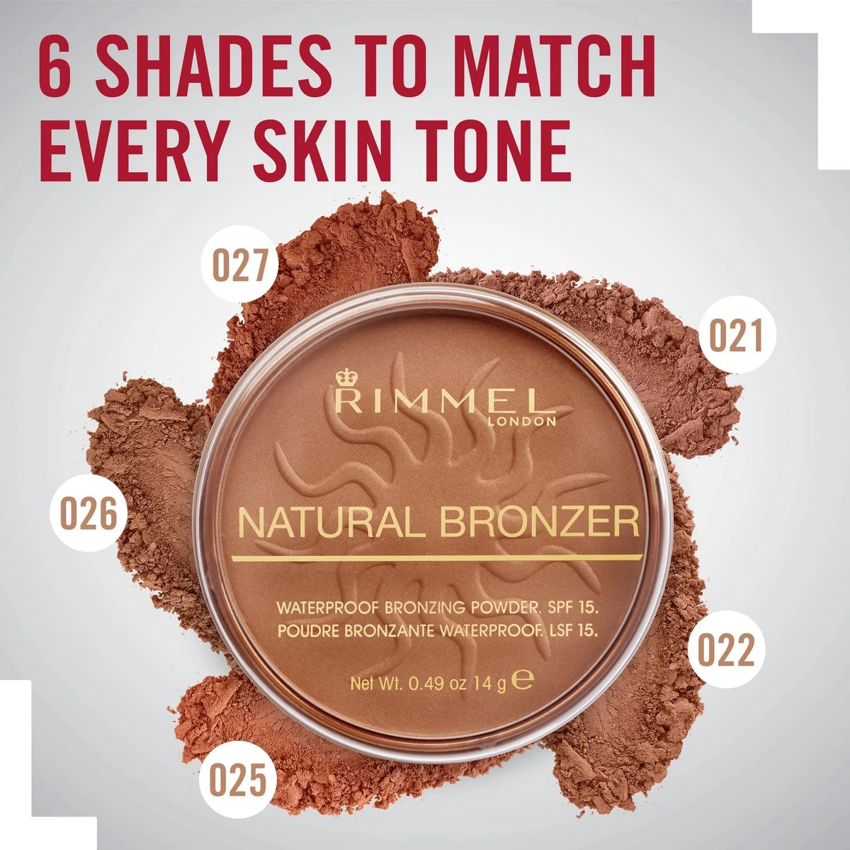 Rimmel London Natural Bronzer Bronzing Powder - 26 Sun Kissed - Afbeelding 3