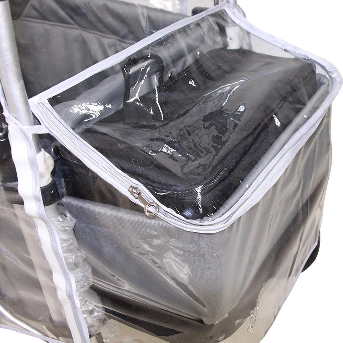 FUXTEC Regenhoes Transparant Voor Bolderkar CTL900 - Afbeelding 4