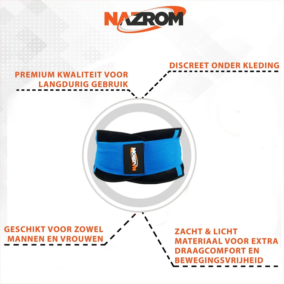 NAZROM® Rugbrace - Rugband Voor Onderrug - Rug & Houding Corrector Voor Onmiddellijke Rugondersteuning, Pijnverlichting En Draagcomfort - Postuur Corrector - XL - Afbeelding 4