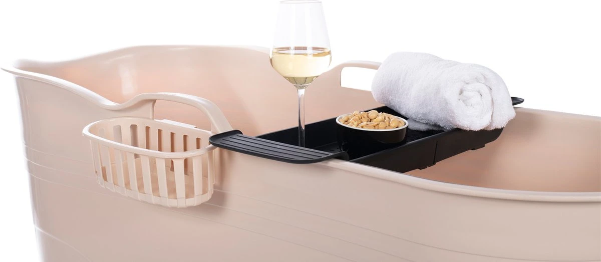 HelloBath® - Bath Bucket - XL - 125 Cm - Brazilian Sand - Zitbad - Ligbad (Verzending In Doos) - Incl. Badplank En Kraantje - Afbeelding 6