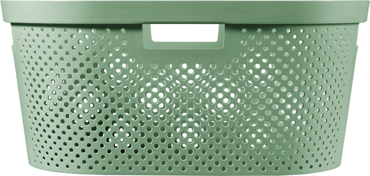 Curver Infinity Recycled Dots Wasmand - 40L - 2 Stuks - Groen - Afbeelding 7