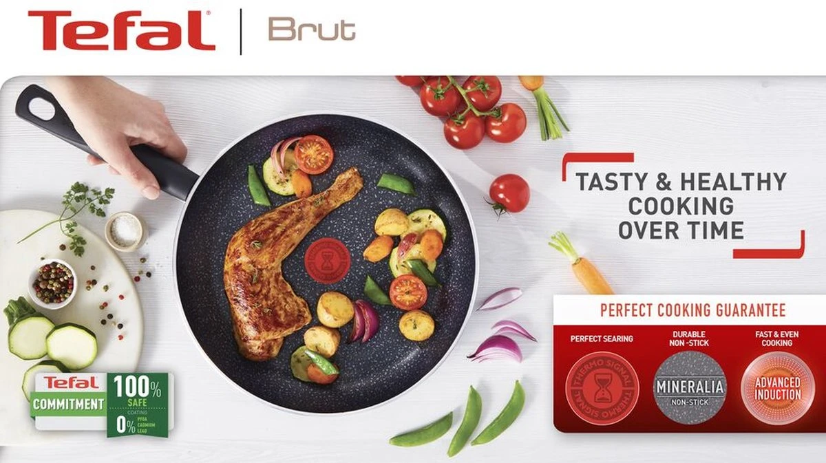 Tefal Brut Pannenset - Ø 24/30 Cm - Afbeelding 6