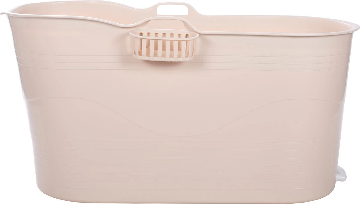 HelloBath® - Bath Bucket - XL - 125 Cm - Brazilian Sand - Zitbad - Ligbad (Verzending In Doos) - Incl. Badplank En Kraantje - Afbeelding 2