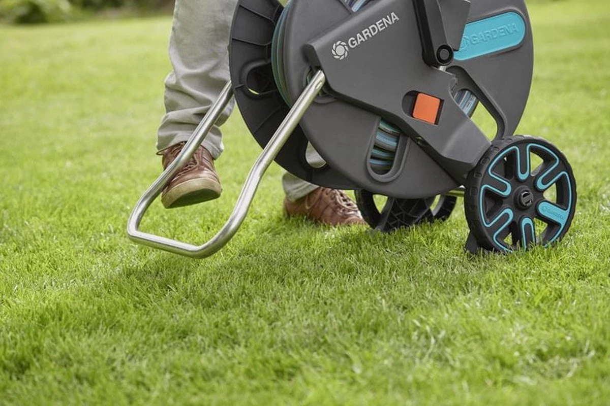 GARDENA - AquaRoll L CleverRoll L Easy Set Slangenwagen - Maximaal 50 Meter - Verstelbare Handgreep - Afbeelding 4