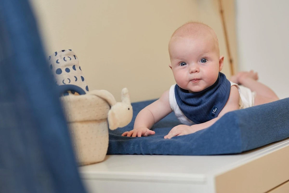 Jollein Aankleedkussenhoes Badstof 50x70cm - Jeans Blue - Afbeelding 4