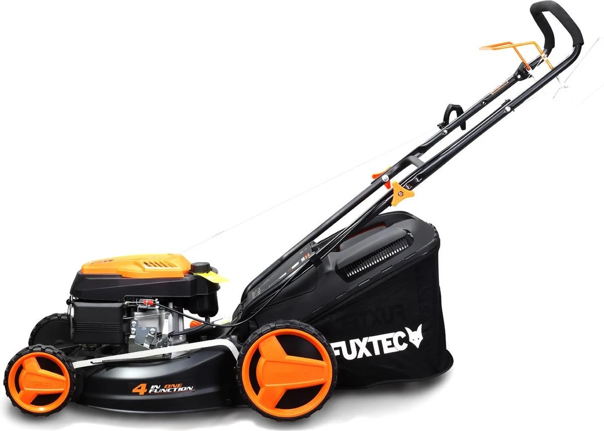 FUXTEC Grasmaaier Benzine - 46cm - Zelfrijdend / Zelftrekkend / Achterwielaandrijving - Mulchfunctie - Opvangbak 50L - FX-RM4646 - Afbeelding 10