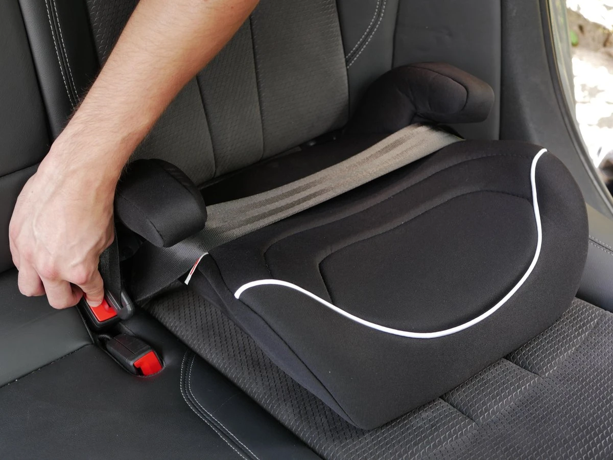 Zitverhoger Auto - Stoelverhoger - Autostoel - Booster - Zwart - Afbeelding 2