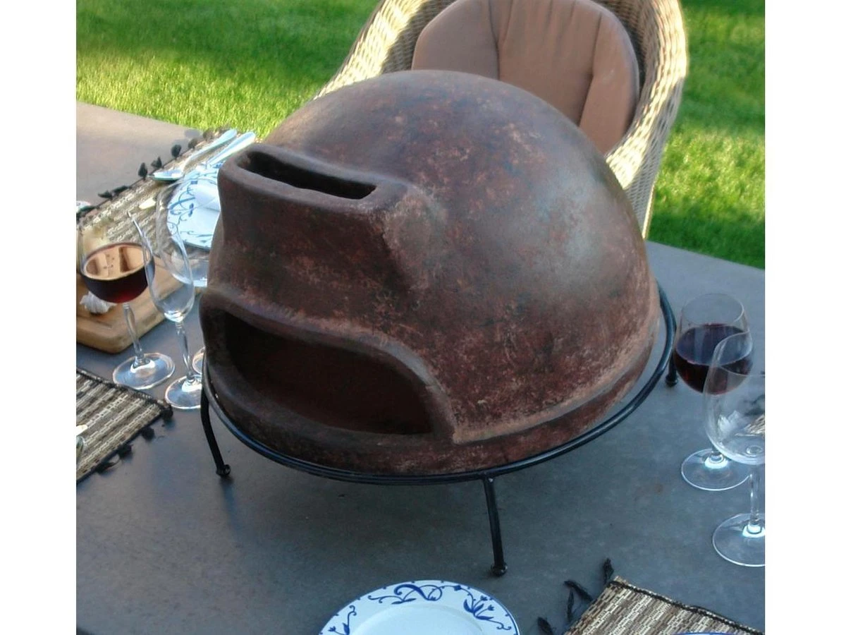 Sol-y-Yo Houtgestookte Toscaanse Stenen Pizza Oven 52CM - Afbeelding 2