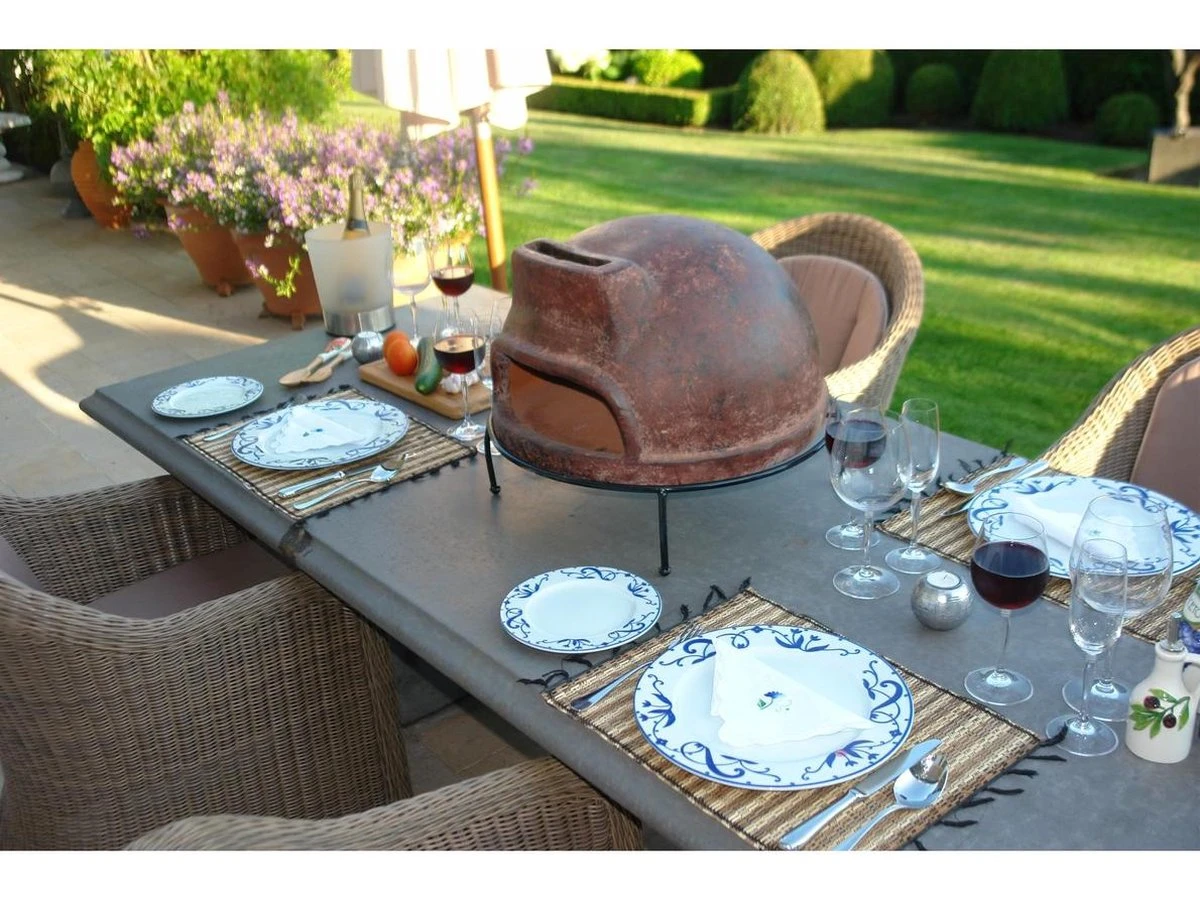 Sol-y-Yo Houtgestookte Toscaanse Stenen Pizza Oven 52CM - Afbeelding 7