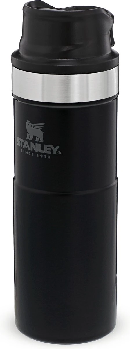 Stanley Trigger-Action Travel Mug 0.47L - Thermosfles - Matt Black - Afbeelding 14
