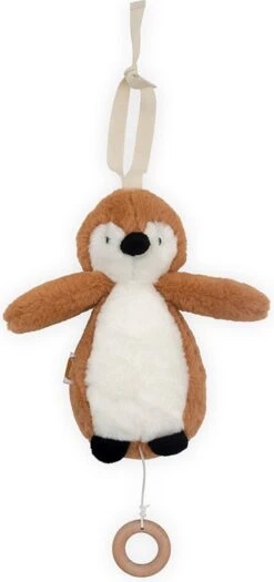 Jollein Muziekhanger - Pinguïn - Caramel