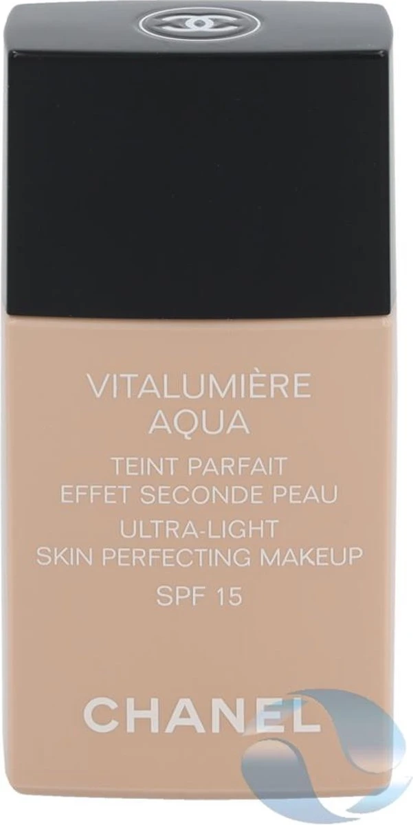 Chanel Vitalumiere Aqua Foundation - 30 Beige - SPF15 - 30 Ml - Afbeelding 2