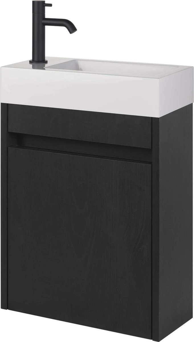 Merkloos Saqu Eurotrend Fonteinkraan - Hoog Model - Toiletkraan - Koudwaterkraan - Mat Zwart - Afbeelding 6