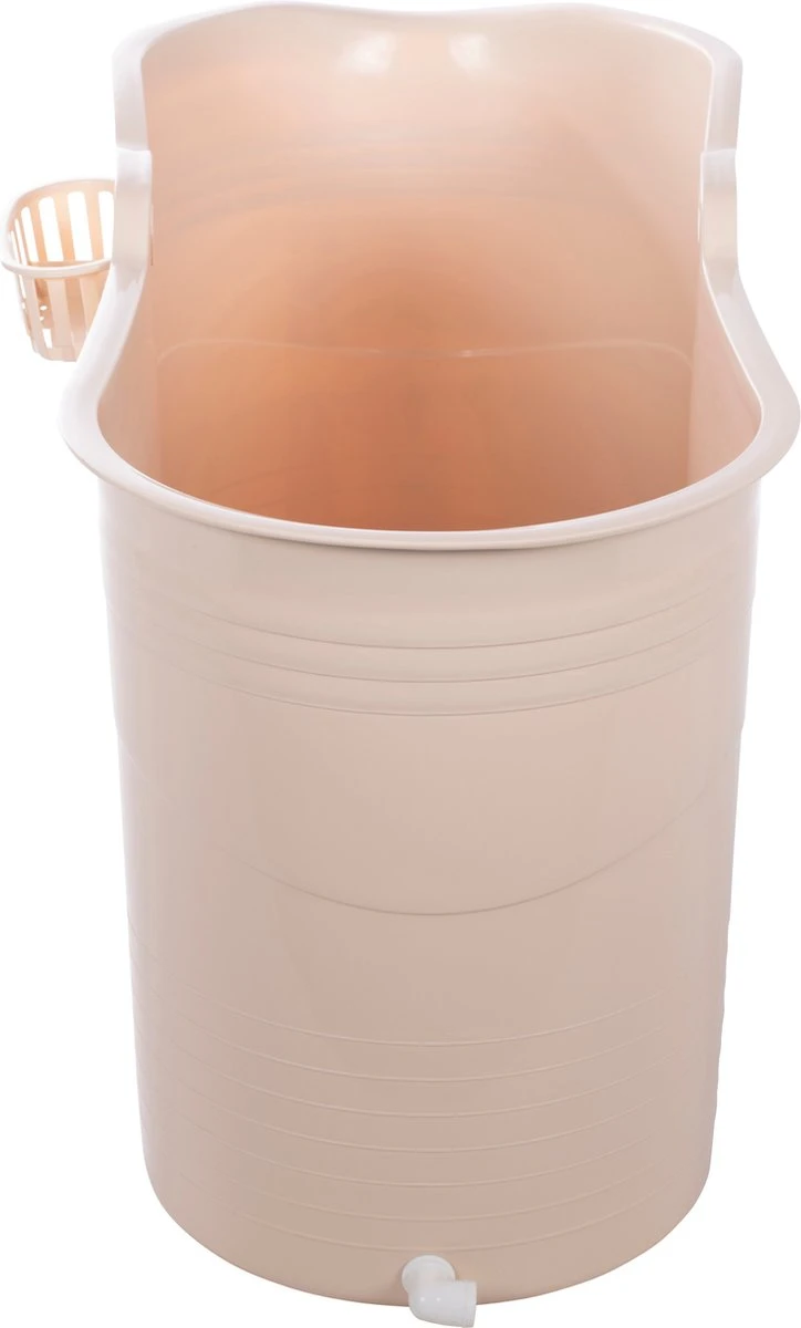 HelloBath® - Bath Bucket - XL - 125 Cm - Brazilian Sand - Zitbad - Ligbad (Verzending In Doos) - Incl. Badplank En Kraantje - Afbeelding 10