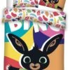 Bing Bunny Happy - Baby Dekbedovertrek - 100 X 135 Cm - Multi