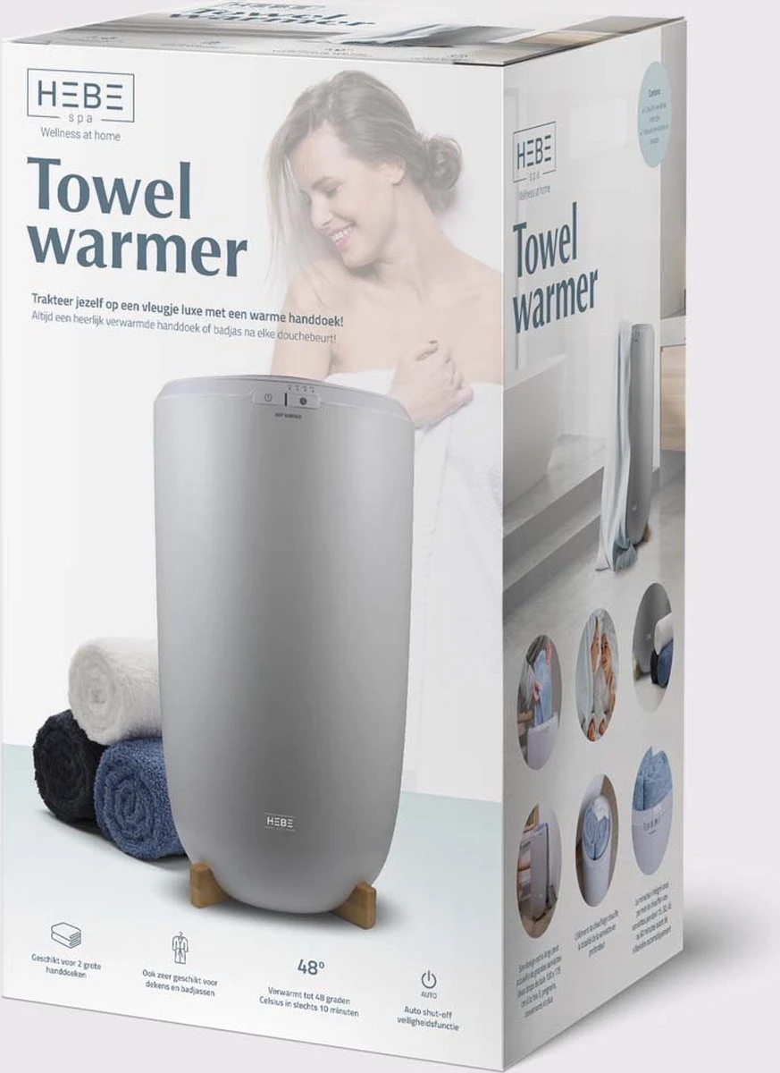 HEBE Towel Heater - Handdoeken Warmer - Welness Thuis - Grijs - Afbeelding 7